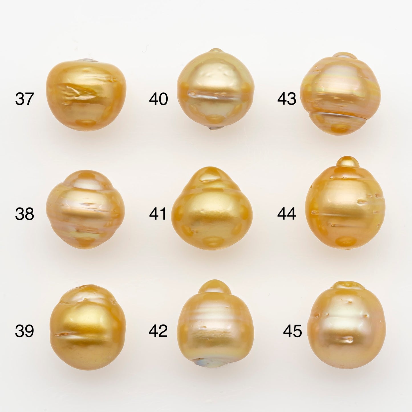 12-13mm South Sea Pearl in Natural Gold Color, Loose Drop Shape, Undrilled for Jewelry Making, SKU # 2773GS