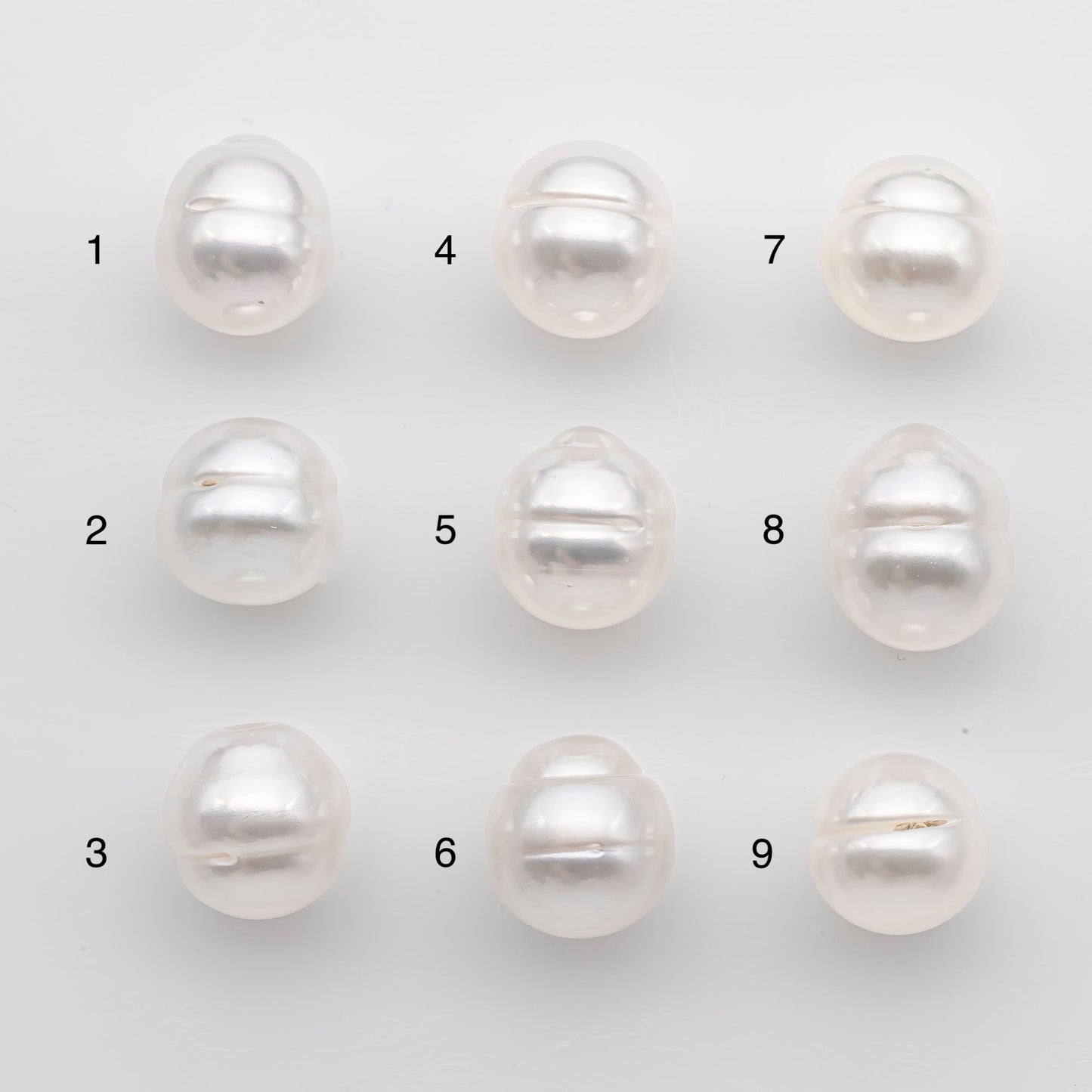 11-12mm White South Sea Pearl Drop Shape, Loose Undrilled Natural Color, SKU # 2776WS