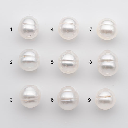 11-12mm White South Sea Pearl Drop Shape, Loose Undrilled Natural Color, SKU # 2776WS