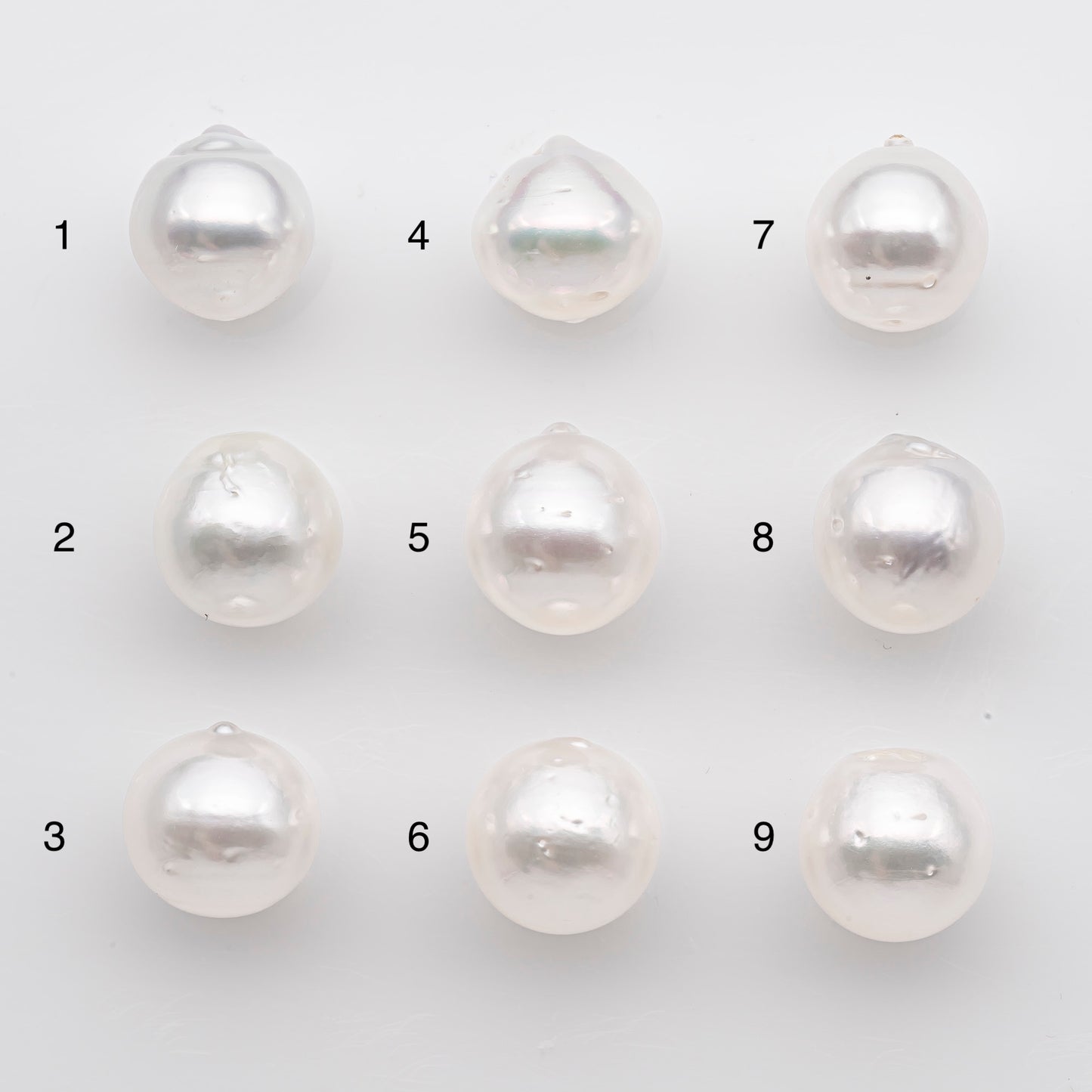 11-12mm White South Sea Pearl Drop Shape, Loose Undrilled Natural Color, SKU # 2777WS
