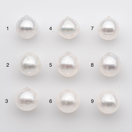 11-12mm White South Sea Pearl Drop Shape, Loose Undrilled Natural Color, SKU # 2777WS
