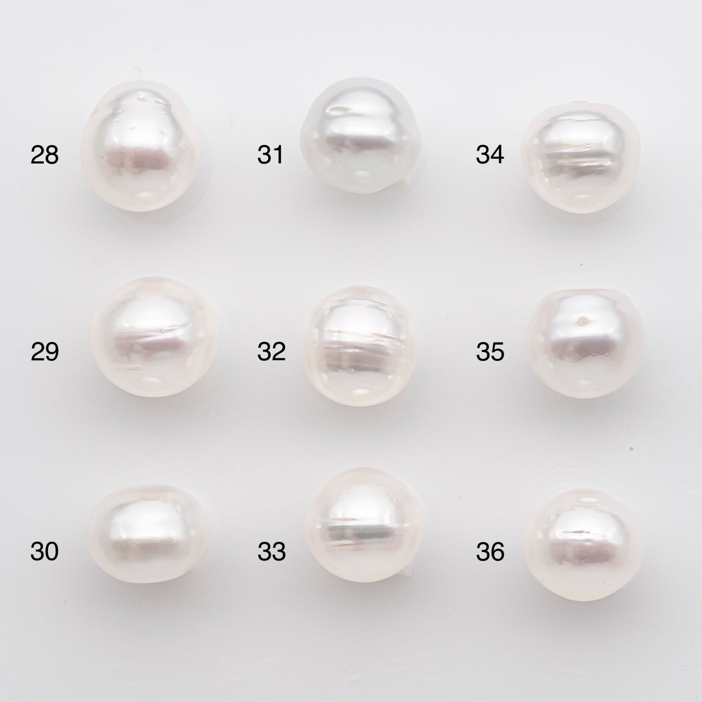 11-12mm White South Sea Pearl Drop Shape, Loose Undrilled Natural Color, SKU # 2777WS