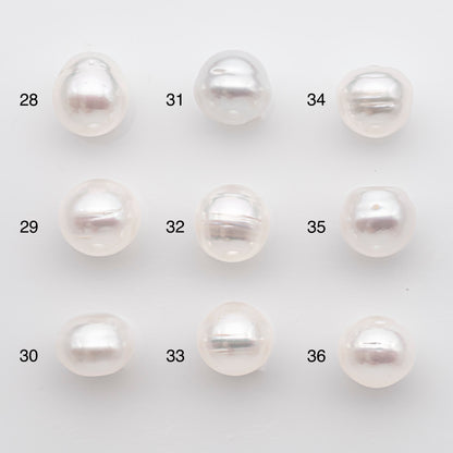 11-12mm White South Sea Pearl Drop Shape, Loose Undrilled Natural Color, SKU # 2777WS
