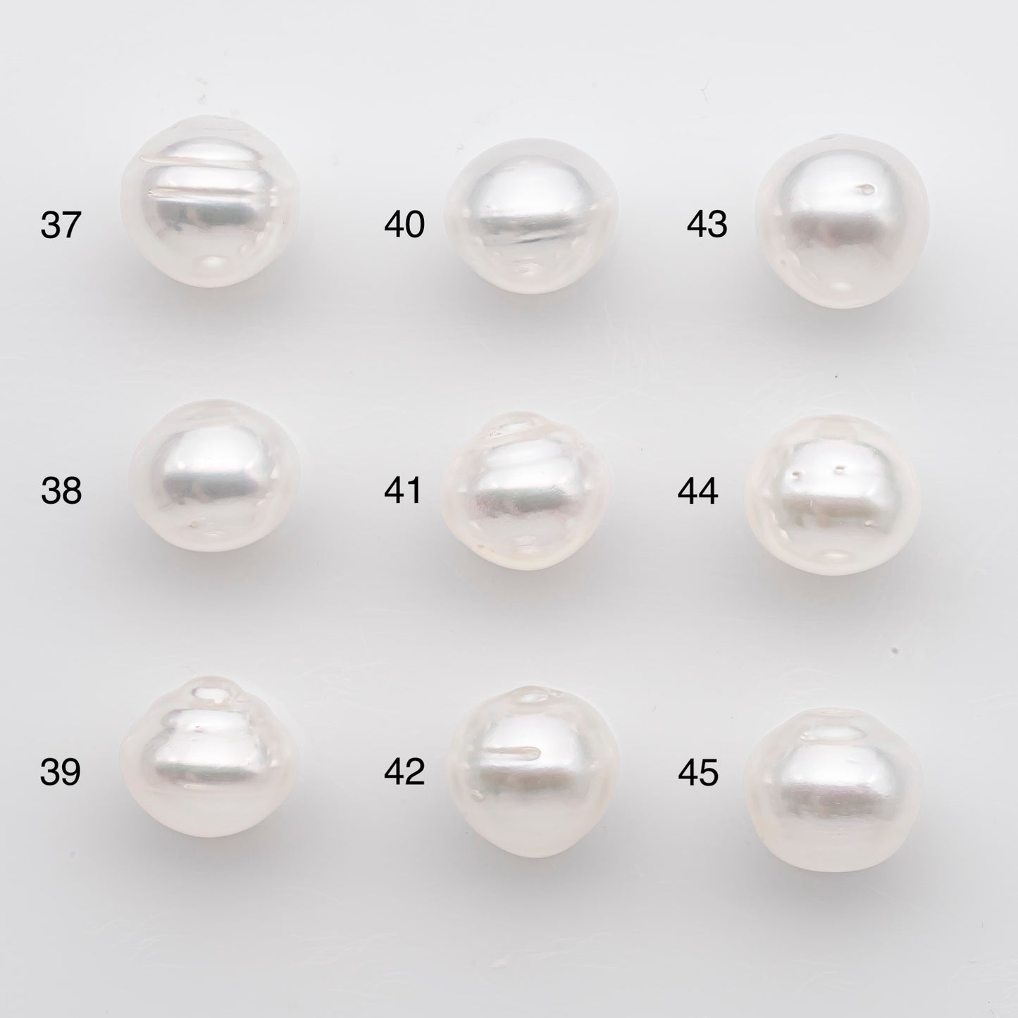 11-12mm White South Sea Pearl Drop Shape, Loose Undrilled Natural Color, SKU # 2777WS