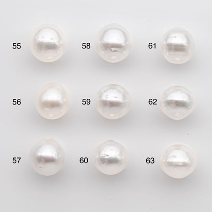 11-12mm White South Sea Pearl Drop Shape, Loose Undrilled Natural Color, SKU # 2777WS