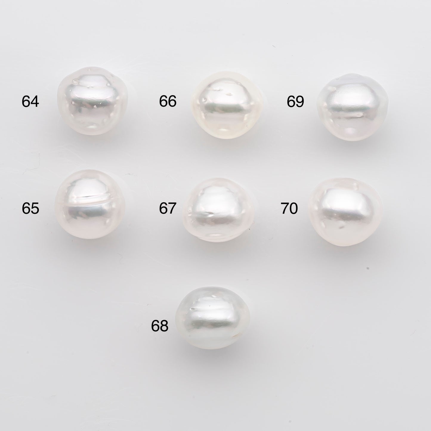 11-12mm White South Sea Pearl Drop Shape, Loose Undrilled Natural Color, SKU # 2777WS
