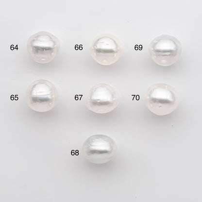11-12mm White South Sea Pearl Drop Shape, Loose Undrilled Natural Color, SKU # 2777WS