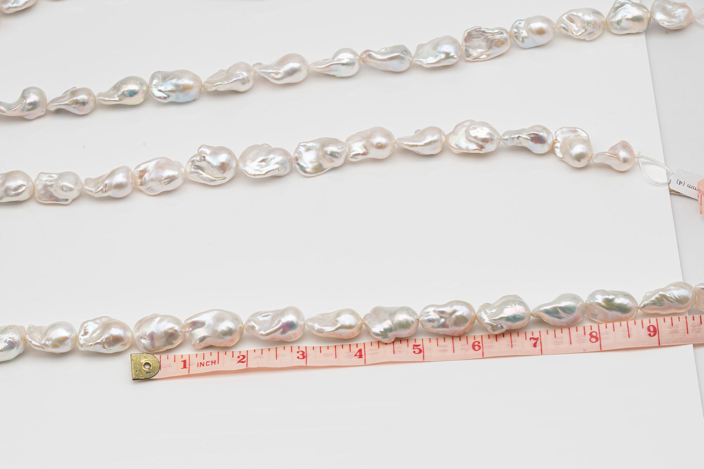 15-18mm x 20-24mm Baroque Pearl in Full Strand, Large White Freshwater Pearl for Jewelry Making, SKU # 2780BA