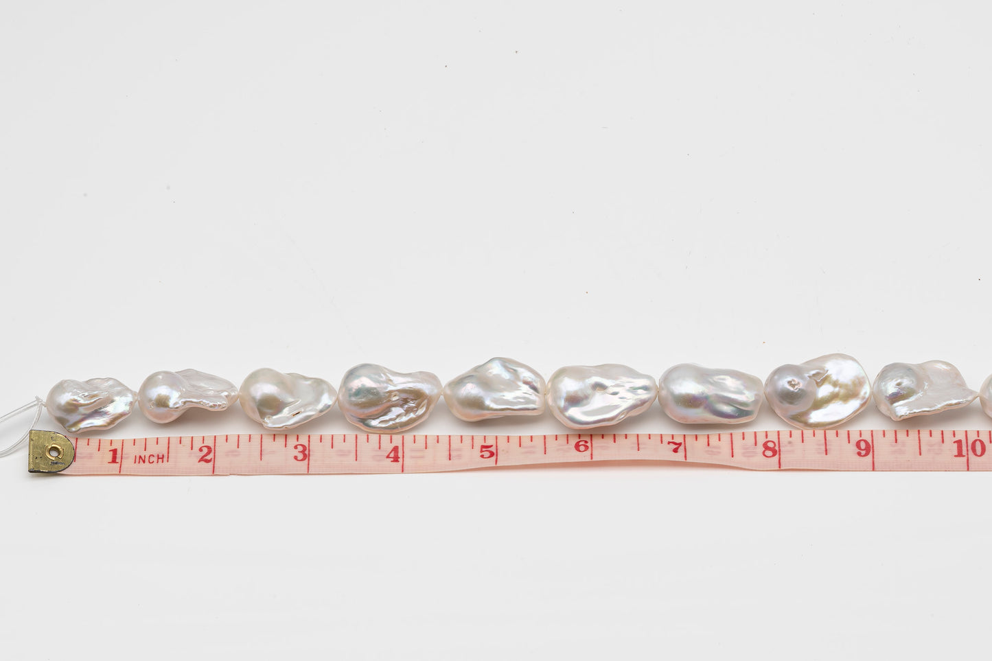 15-20mm x22-30mm Baroque Pearl in Full Strand, Large White Freshwater Pearl for Jewelry Making, SKU # 2786BA