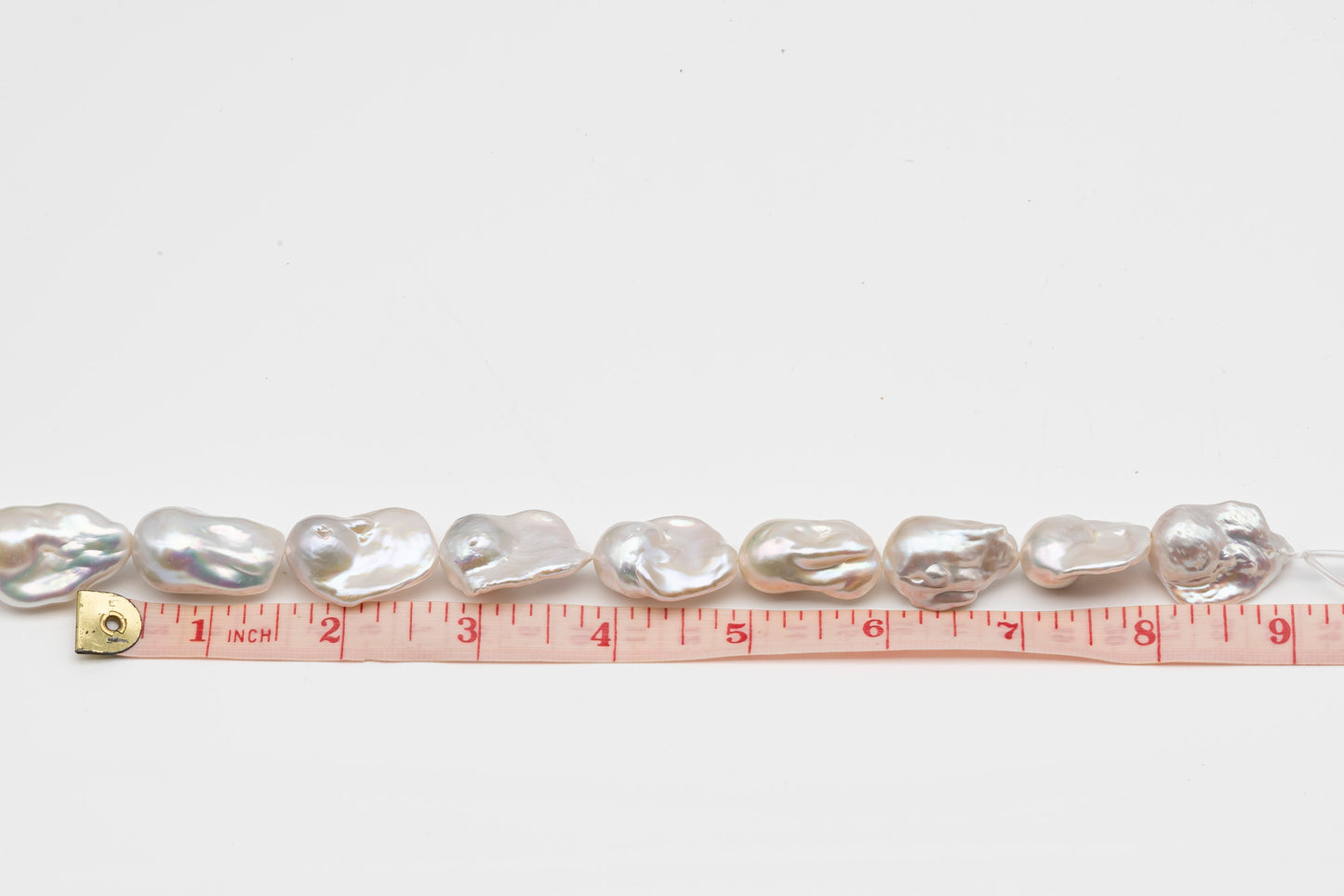 15-20mm x22-30mm Baroque Pearl in Full Strand, Large White Freshwater Pearl for Jewelry Making, SKU # 2786BA