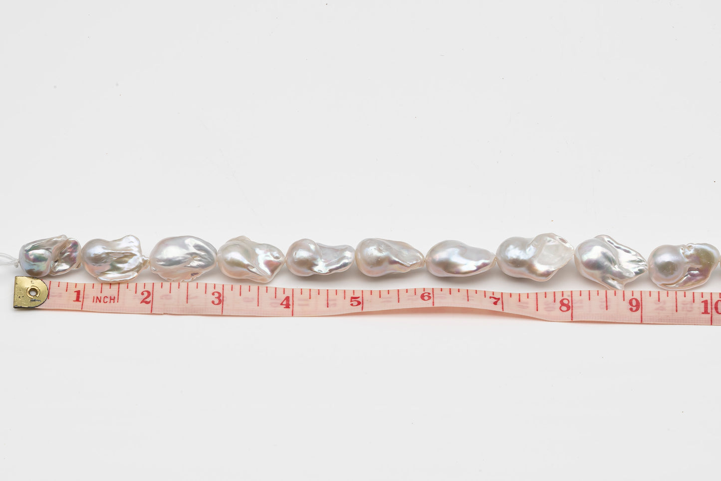 15-18mm x25-28mm Baroque Pearl in Full Strand, Large White Freshwater Pearl for Jewelry Making, SKU # 2785BA