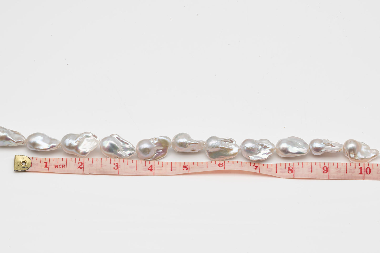 15-18mm x25-28mm Baroque Pearl in Full Strand, Large White Freshwater Pearl for Jewelry Making, SKU # 2785BA