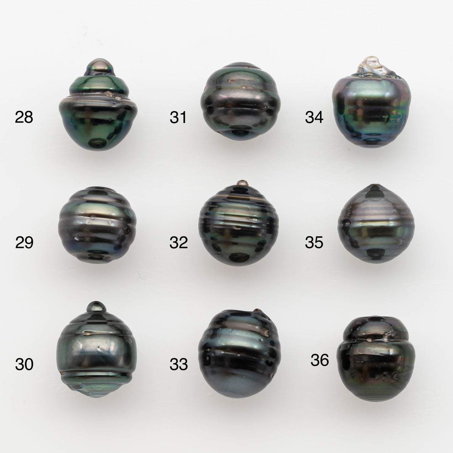 12-13mm Tahitian Pearl, Loose Undrilled with High Luster and for Jewelry Making, SKU # 2790TH
