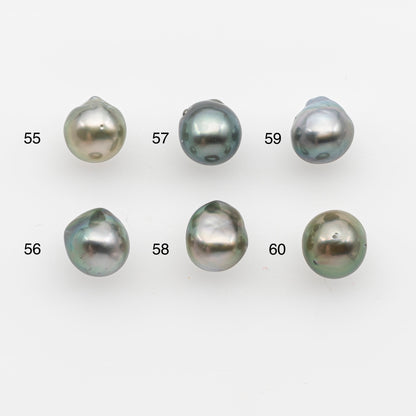 9-10mm Tahitian Pearl, Loose Undrilled with High Luster and for Jewelry Making, SKU # 2793TH