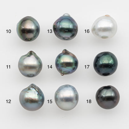 10-11mm Tahitian Pearl, Loose Undrilled with High Luster and for Jewelry Making, SKU # 2794TH