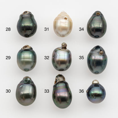 10-11mm Tahitian Pearl, Loose Undrilled with High Luster and for Jewelry Making, SKU # 2796TH