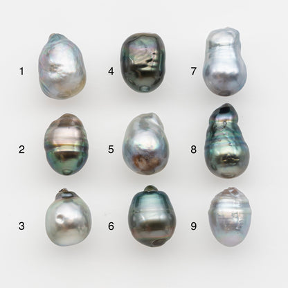 10-11mm Tahitian Pearl, Loose Undrilled with High Luster and for Jewelry Making, SKU # 2797TH