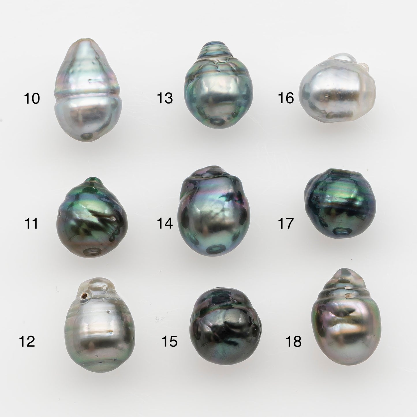 10-11mm Tahitian Pearl, Loose Undrilled with High Luster and for Jewelry Making, SKU # 2797TH