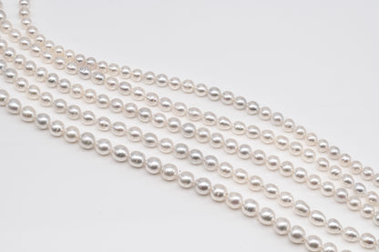9-12mm White South Sea Pearl Near Round, Natural Color Pearls for Jewelry Making, Full Strand, SKU # 2811SS