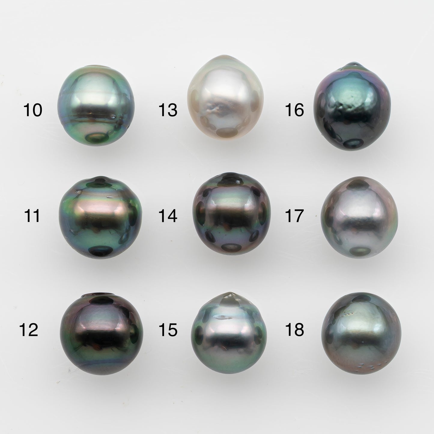 10-11mm Tahitian Pearl, Loose Undrilled with High Luster and for Jewelry Making, SKU # 2824TH