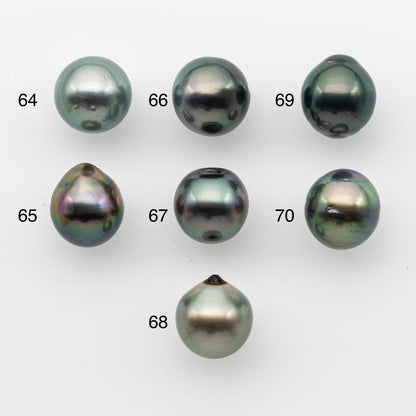 10-11mm Tahitian Pearl, Loose Undrilled with High Luster and for Jewelry Making, SKU # 2824TH