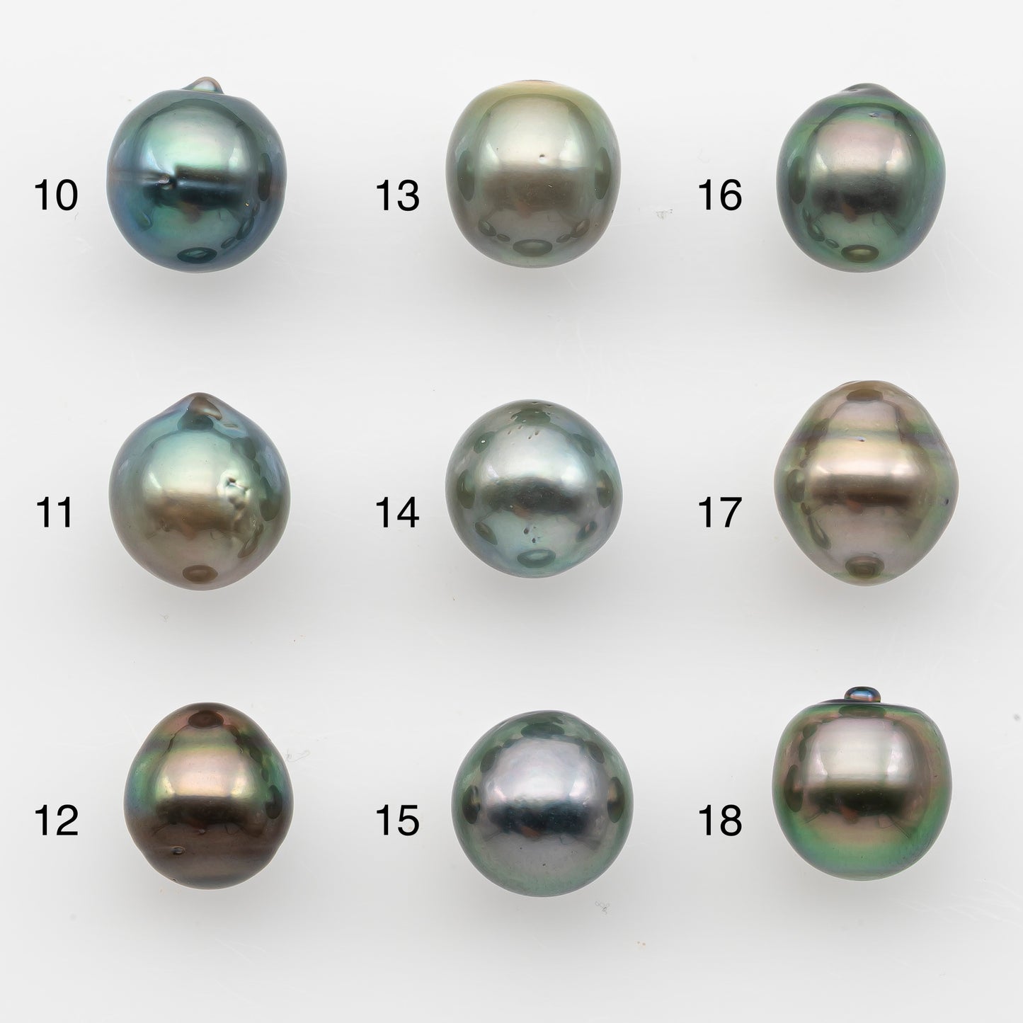 10-11mm Tahitian Pearl, Loose Undrilled with High Luster and for Jewelry Making, SKU # 2825TH