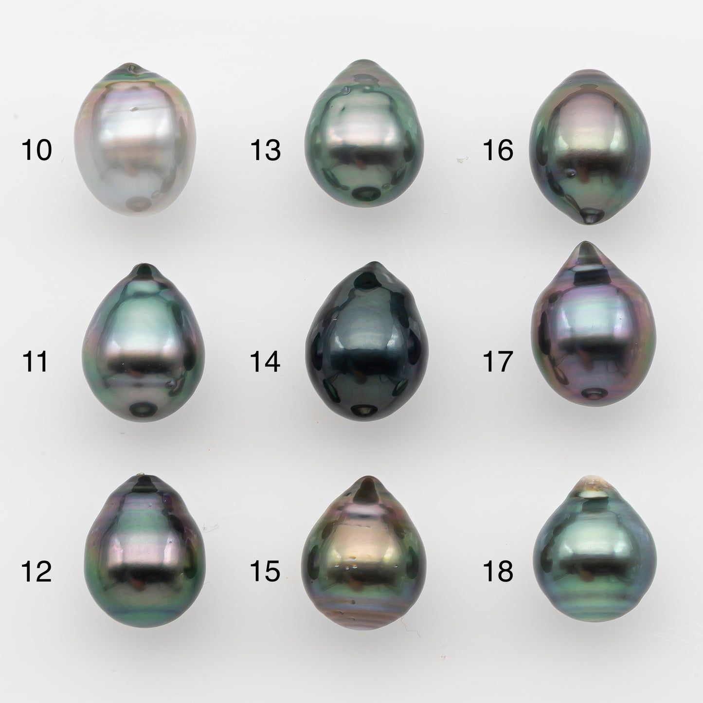 10-11mm Tahitian Pearl, Loose Undrilled with High Luster and for Jewelry Making, SKU # 2826TH