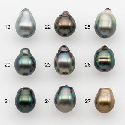 10-11mm Tahitian Pearl, Loose Undrilled with High Luster and for Jewelry Making, SKU # 2826TH