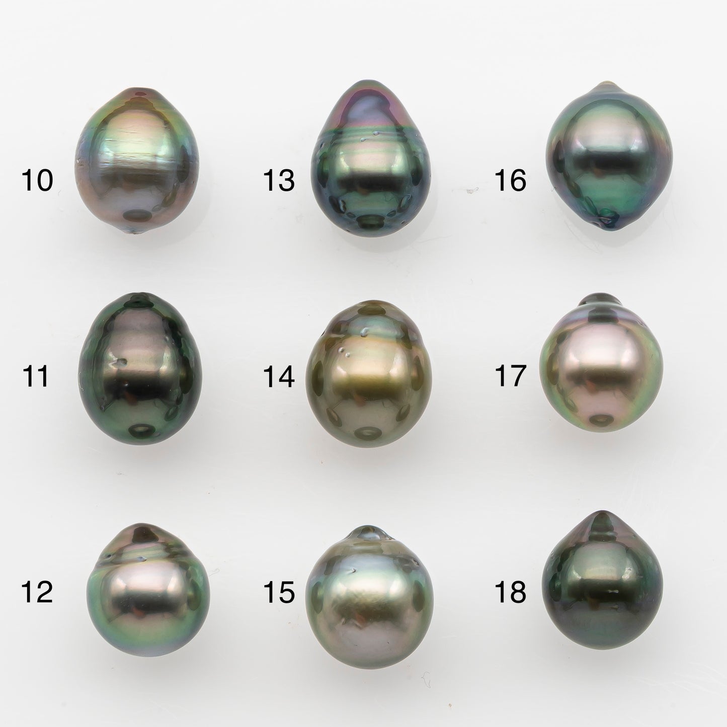 10-11mm Tahitian Pearl, Loose Undrilled with High Luster and for Jewelry Making, SKU # 2827TH