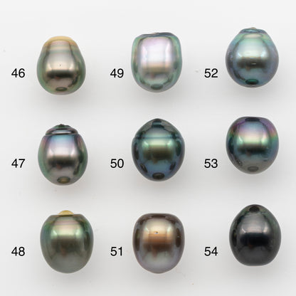10-11mm Tahitian Pearl, Loose Undrilled with High Luster and for Jewelry Making, SKU # 2827TH