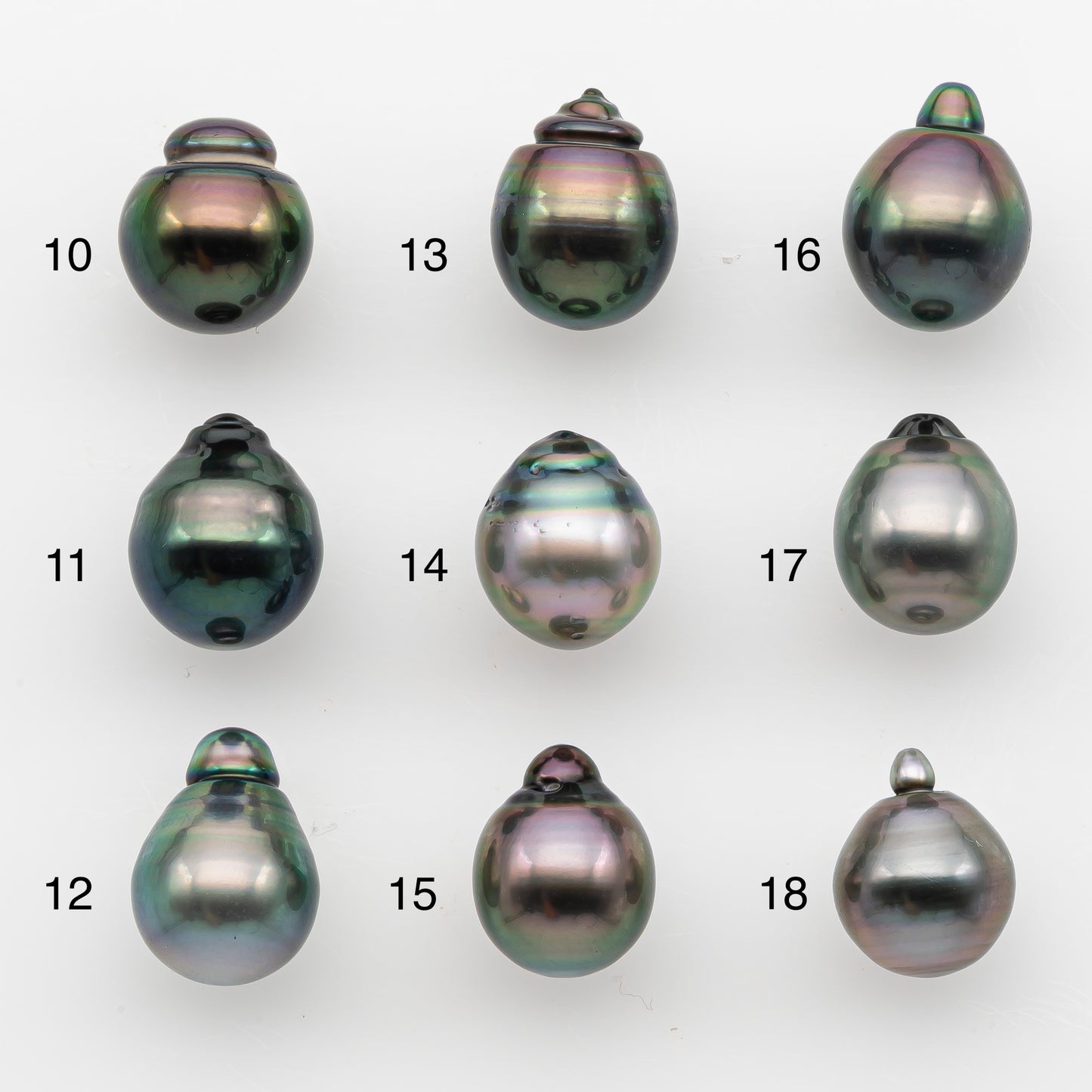 10-11mm Tahitian Pearl, Loose Undrilled with High Luster and for Jewelry Making, SKU # 2828TH