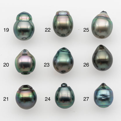 10-11mm Tahitian Pearl, Loose Undrilled with High Luster and for Jewelry Making, SKU # 2828TH
