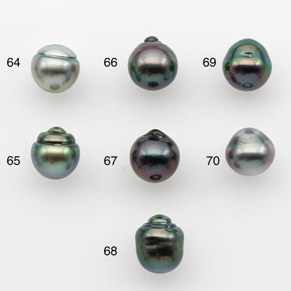 10-11mm Tahitian Pearl, Loose Undrilled with High Luster and for Jewelry Making, SKU # 2829TH