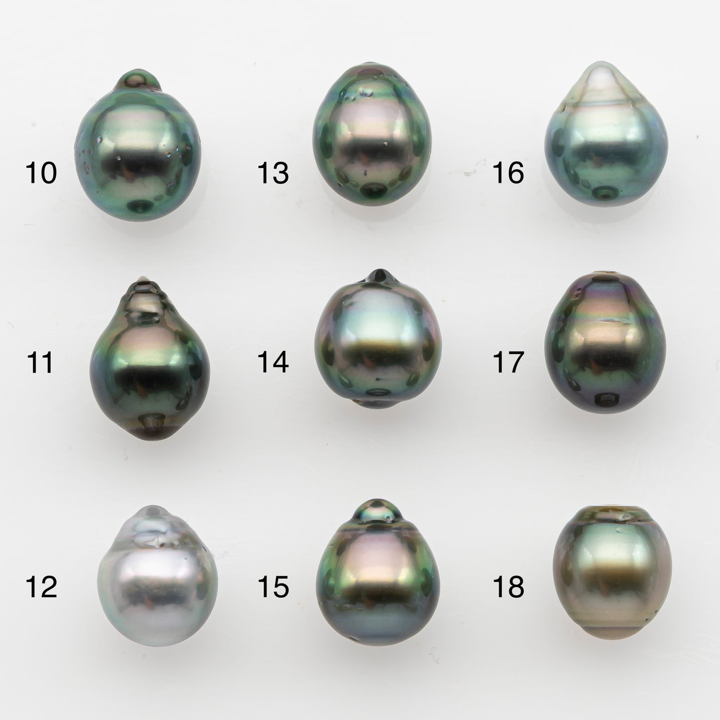 10-11mm Tahitian Pearl, Loose Undrilled with High Luster and for Jewelry Making, SKU # 2831TH