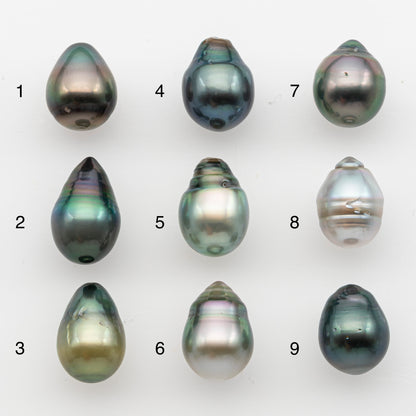 10-11mm Tahitian Pearl, Loose Undrilled with High Luster and for Jewelry Making, SKU # 2831TH