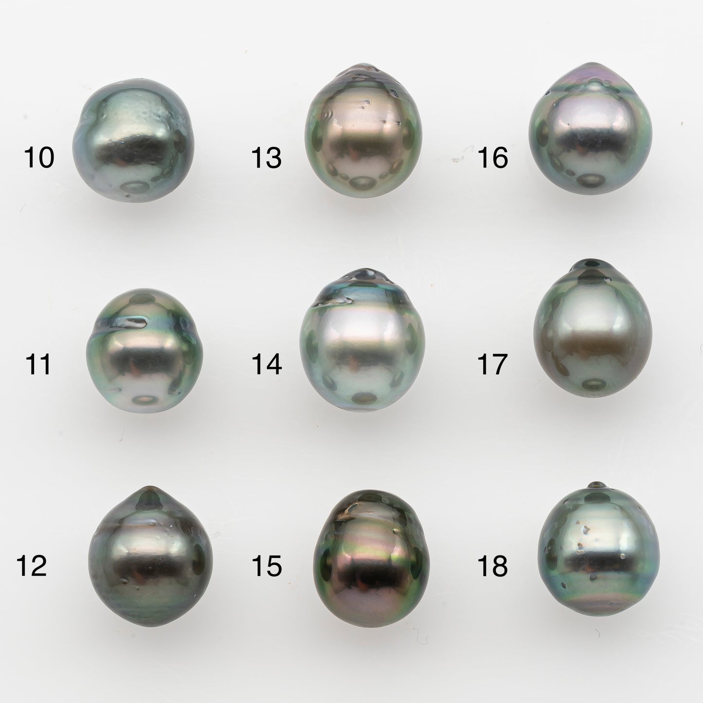 10-11mm Tahitian Pearl, Loose Undrilled with High Luster and for Jewelry Making, SKU # 2832TH