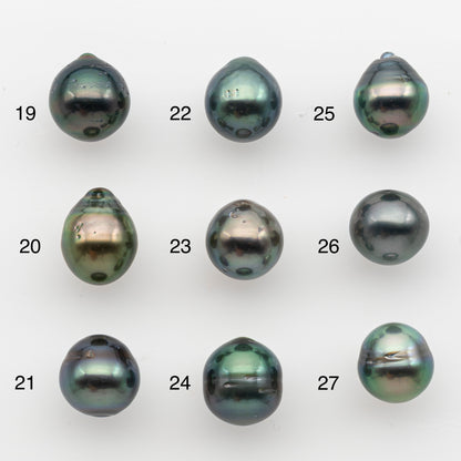 10-11mm Tahitian Pearl, Loose Undrilled with High Luster and for Jewelry Making, SKU # 2832TH