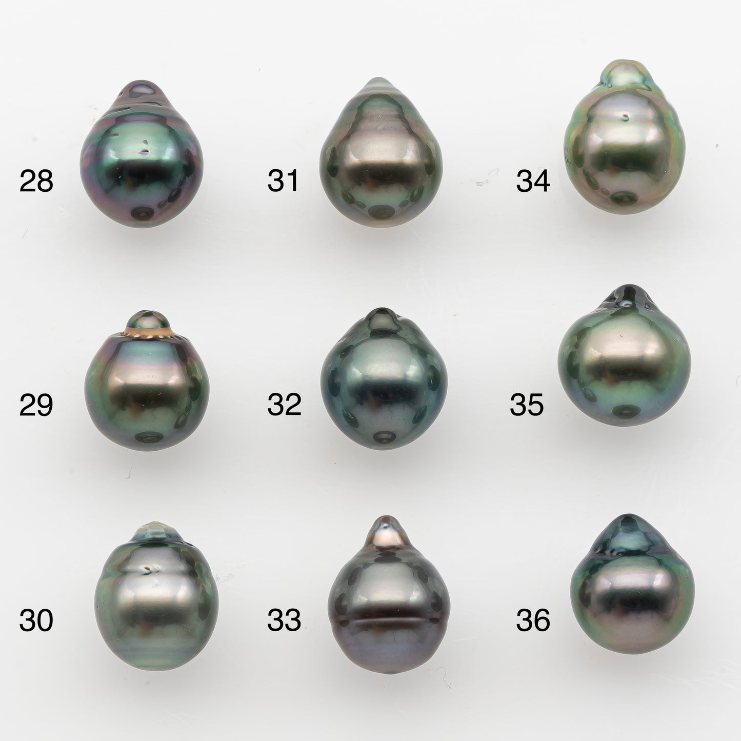 10-11mm Tahitian Pearl, Loose Undrilled with High Luster and for Jewelry Making, SKU # 2832TH