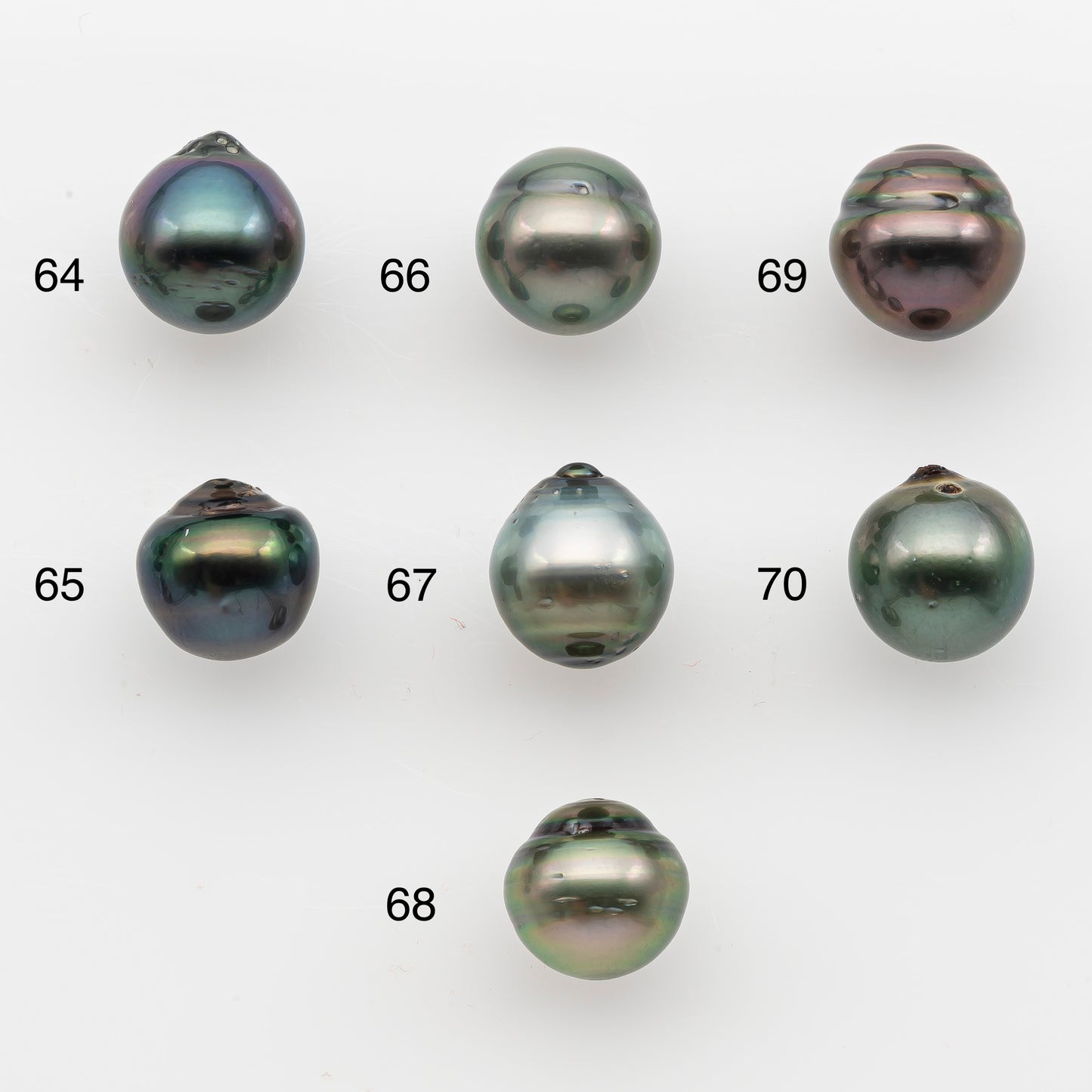 10-11mm Tahitian Pearl, Loose Undrilled with High Luster and for Jewelry Making, SKU # 2832TH