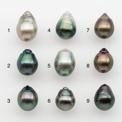 10-11mm Tahitian Pearl, Loose Undrilled with High Luster and for Jewelry Making, SKU # 2833TH