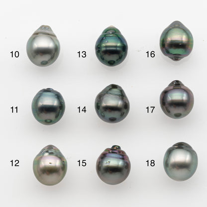 10-11mm Tahitian Pearl, Loose Undrilled with High Luster and for Jewelry Making, SKU # 2833TH