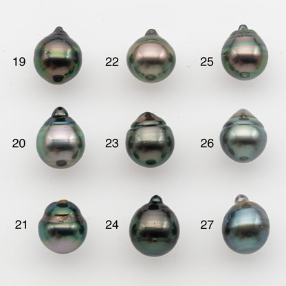 10-11mm Tahitian Pearl, Loose Undrilled with High Luster and for Jewelry Making, SKU # 2833TH