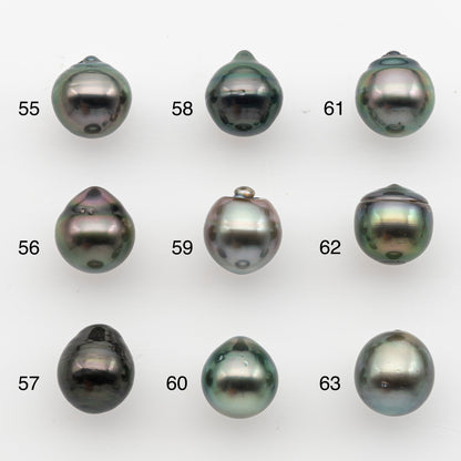 10-11mm Tahitian Pearl, Loose Undrilled with High Luster and for Jewelry Making, SKU # 2833TH