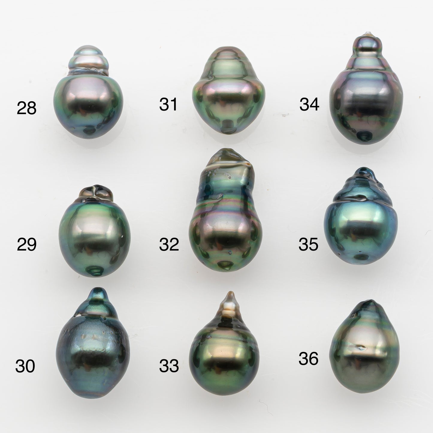 10-11mm Tahitian Pearl, Loose Undrilled with High Luster and for Jewelry Making, SKU # 2834TH