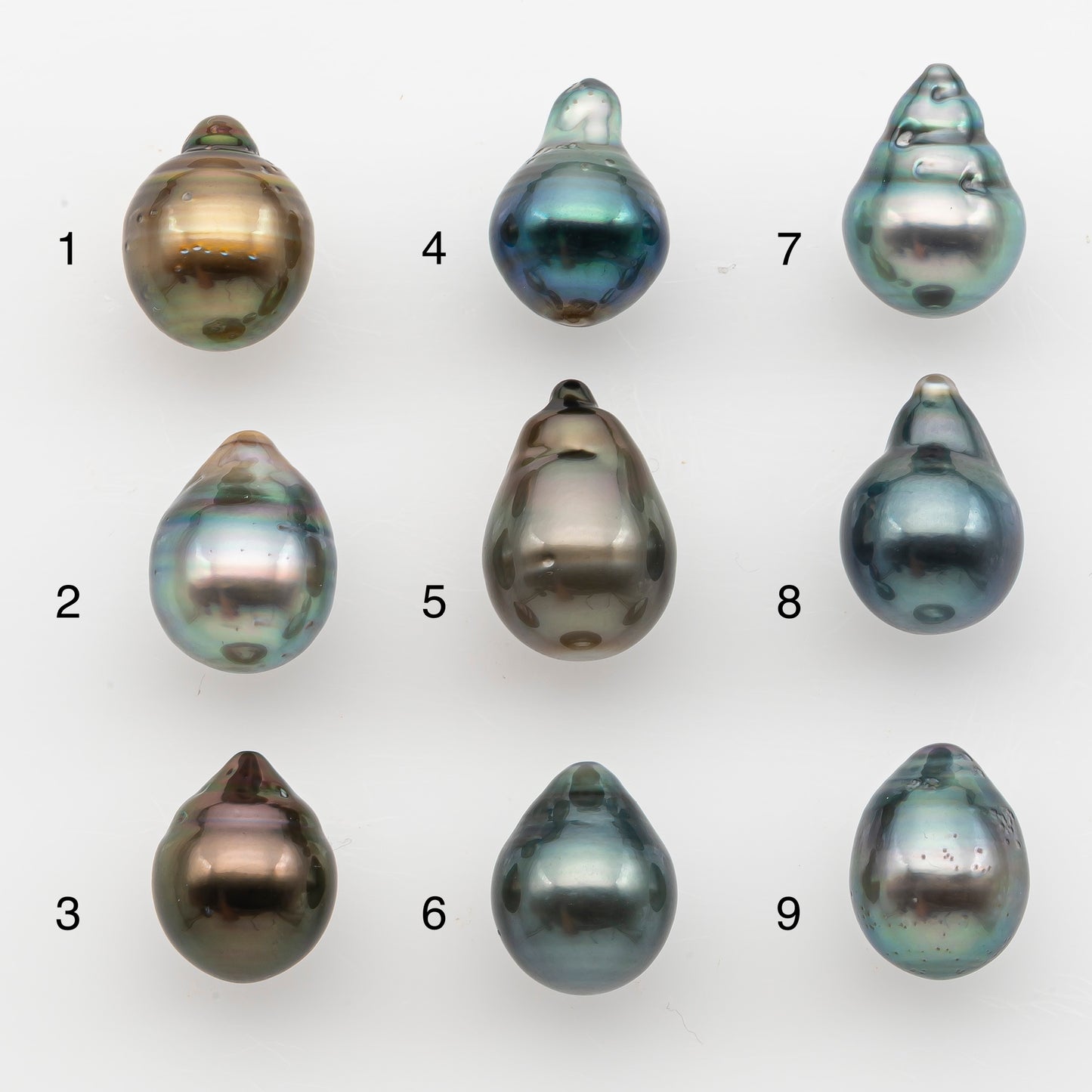 10-11mm Tahitian Pearl, Loose Undrilled with High Luster and for Jewelry Making, SKU # 2835TH