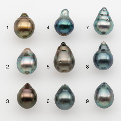 10-11mm Tahitian Pearl, Loose Undrilled with High Luster and for Jewelry Making, SKU # 2835TH