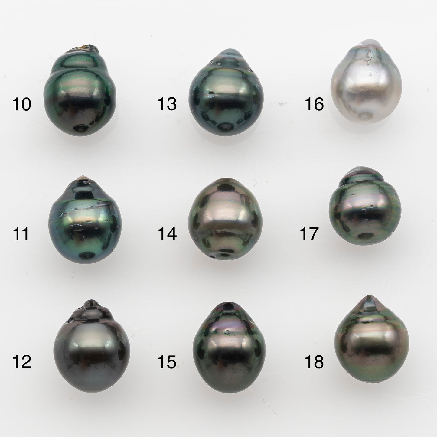 10-11mm Tahitian Pearl, Loose Undrilled with High Luster and for Jewelry Making, SKU # 2835TH