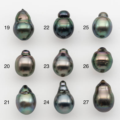 10-11mm Tahitian Pearl, Loose Undrilled with High Luster and for Jewelry Making, SKU # 2835TH