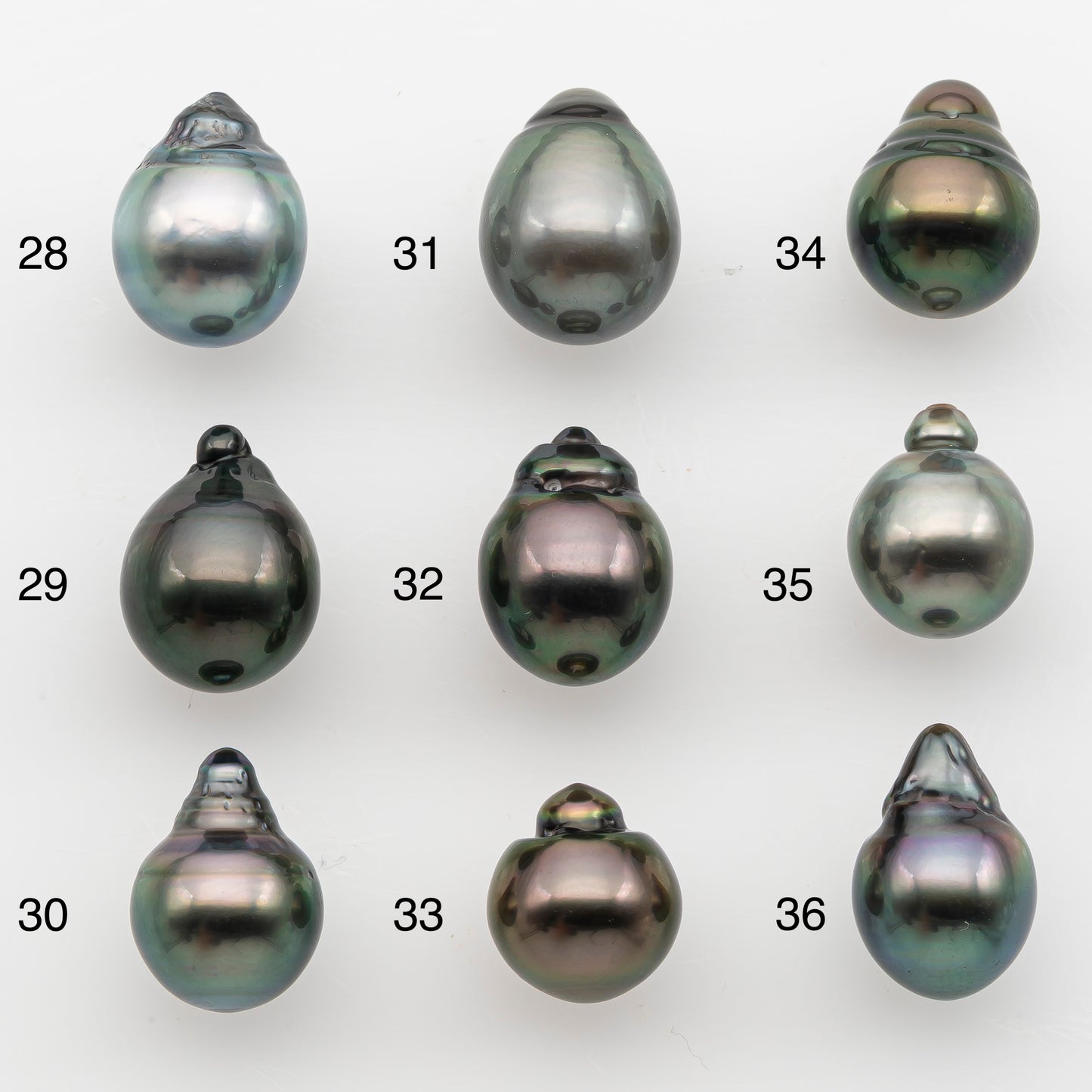 10-11mm Tahitian Pearl, Loose Undrilled with High Luster and for Jewelry Making, SKU # 2835TH