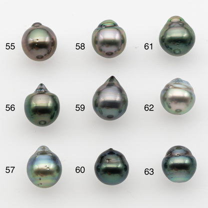 10-11mm Tahitian Pearl, Loose Undrilled with High Luster and for Jewelry Making, SKU # 2835TH